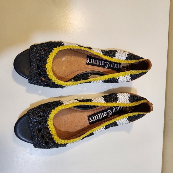 JUICY COUTURE Open toe Slip on Crochet Flat Casual Shoes size 7 - Picture 7 of 12